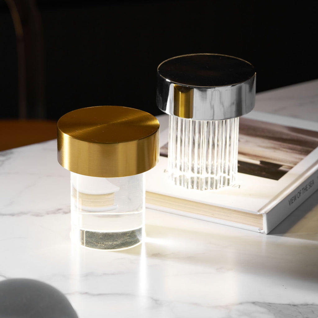 Cordless Crystal Tumbler Lamp