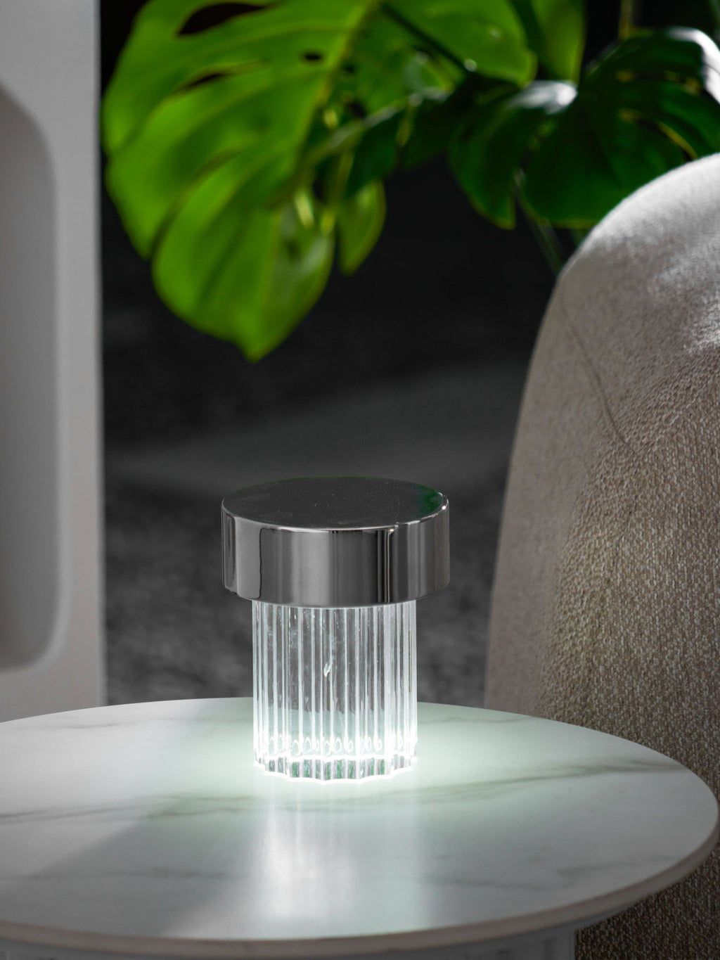 Cordless Crystal Tumbler Lamp