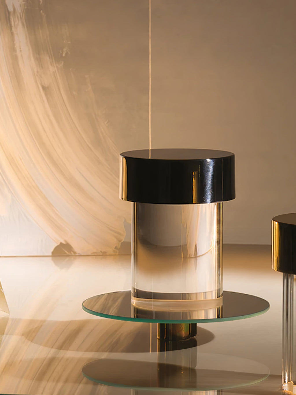 Cordless Crystal Tumbler Lamp