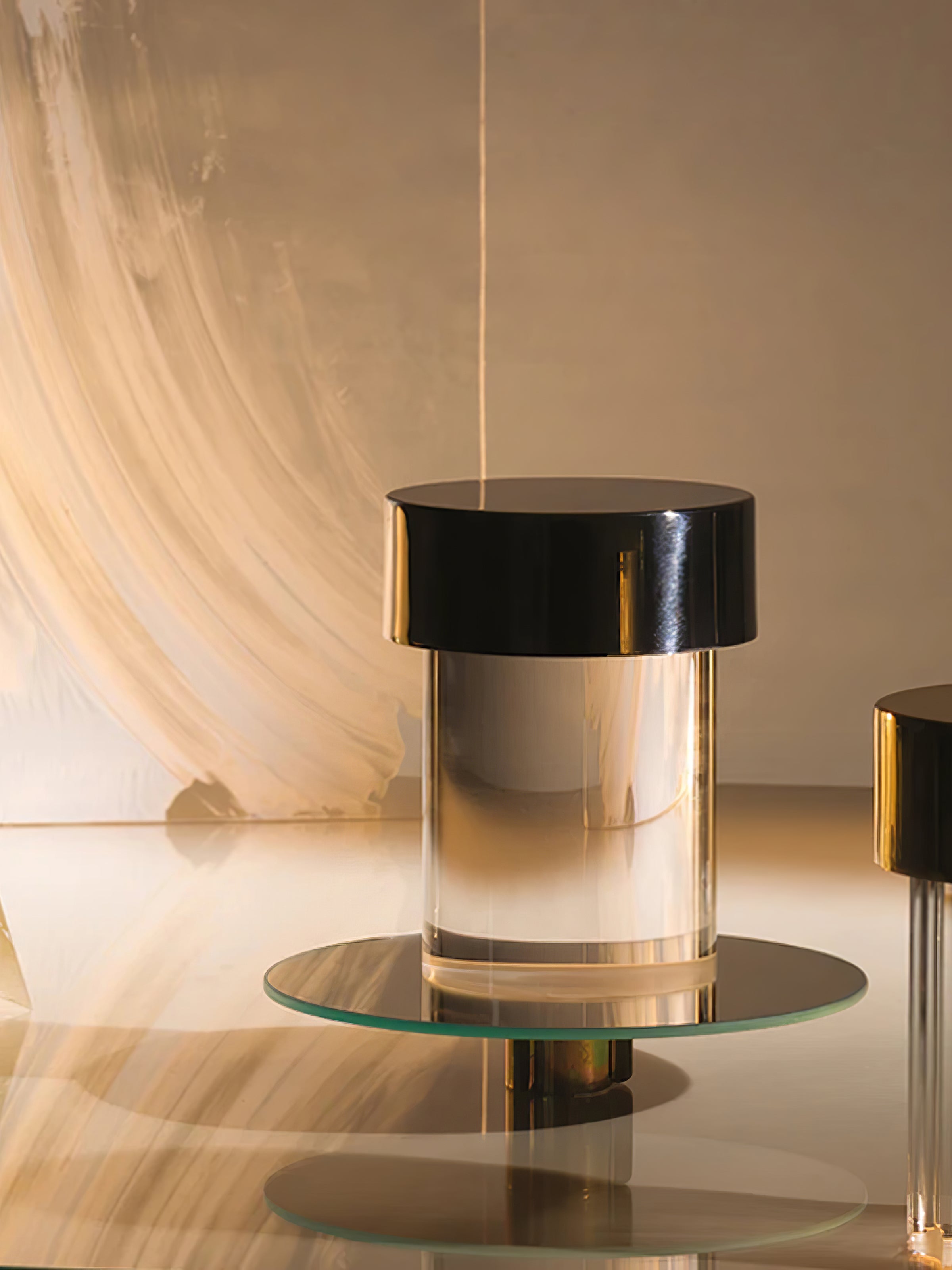 Cordless Crystal Tumbler Lamp