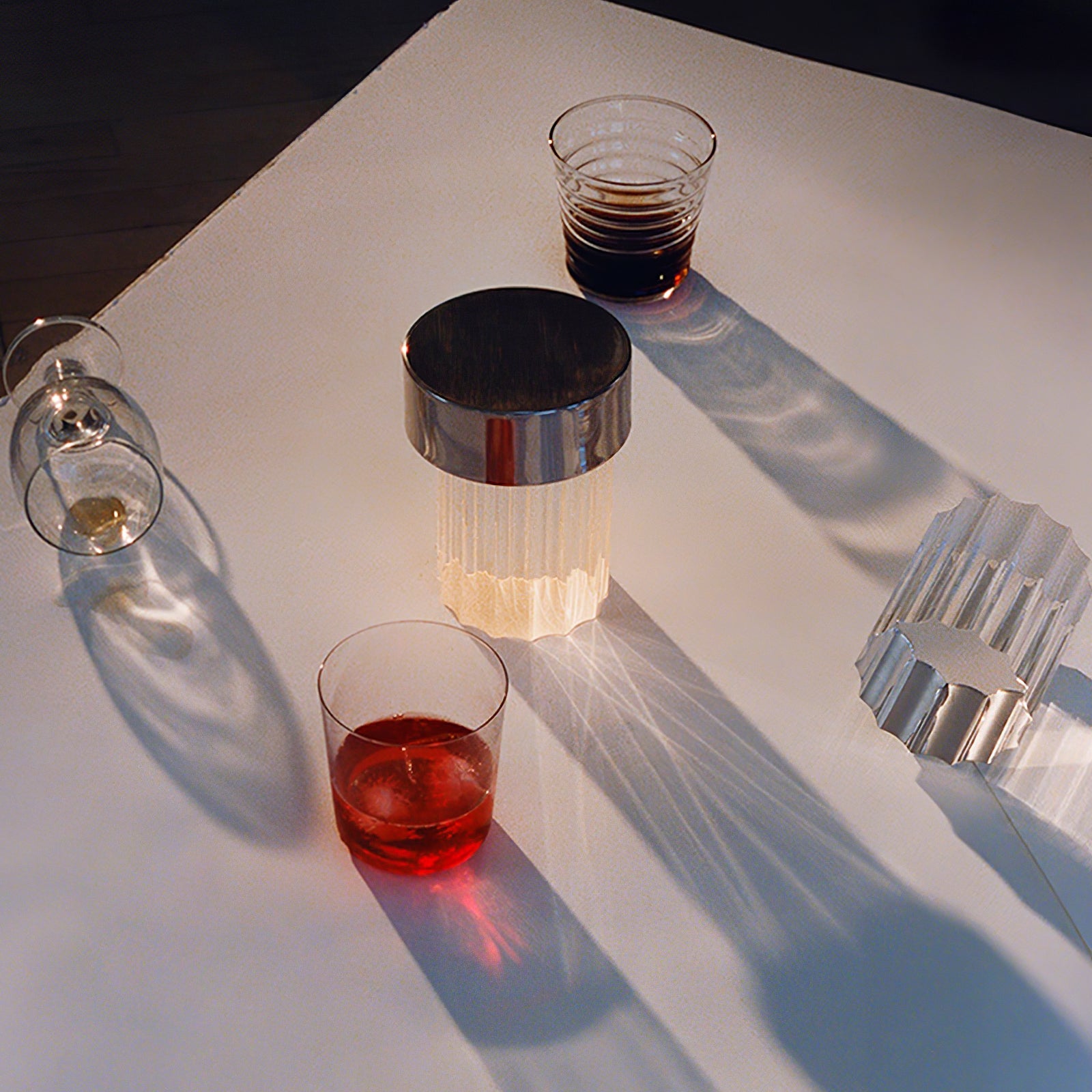 Cordless Crystal Tumbler Lamp