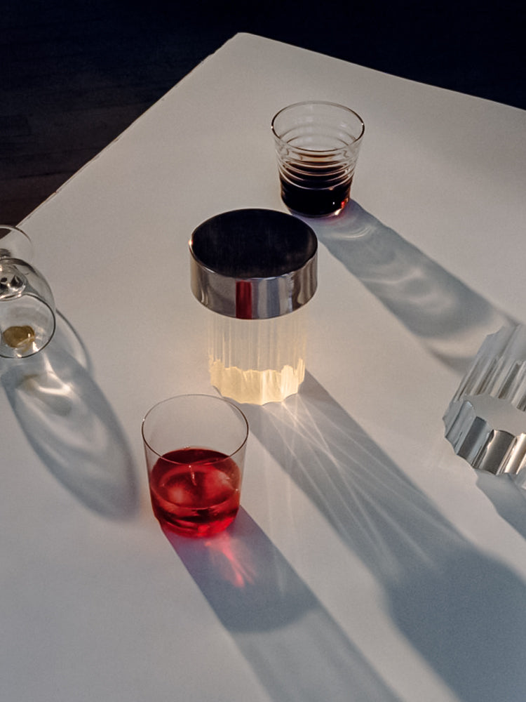 Cordless Crystal Tumbler Lamp