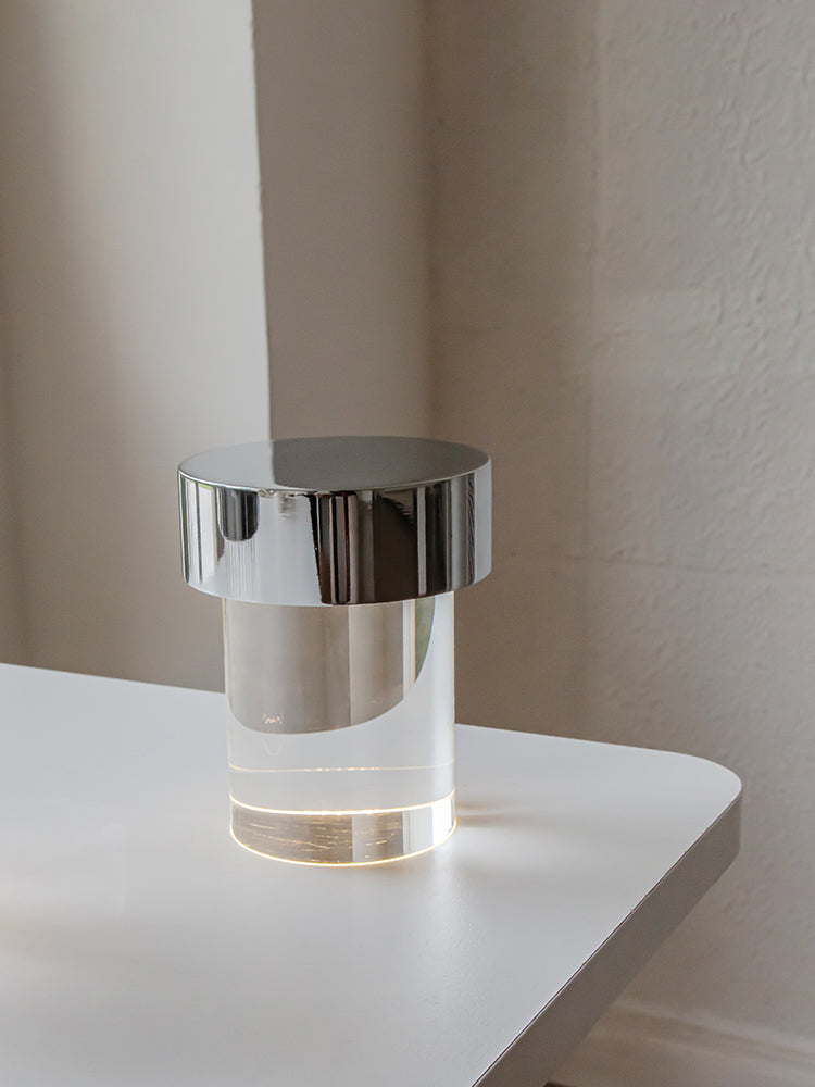 Cordless Crystal Tumbler Lamp