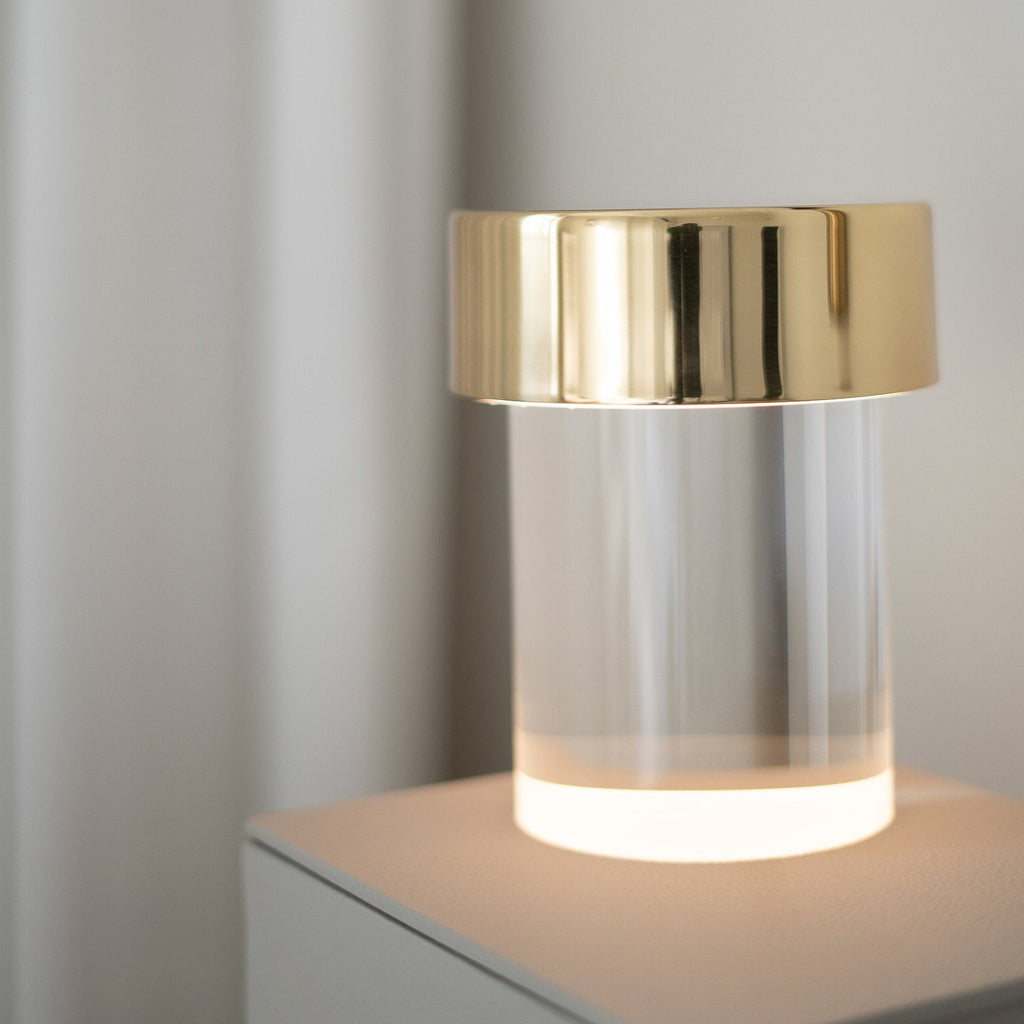Cordless Crystal Tumbler Lamp