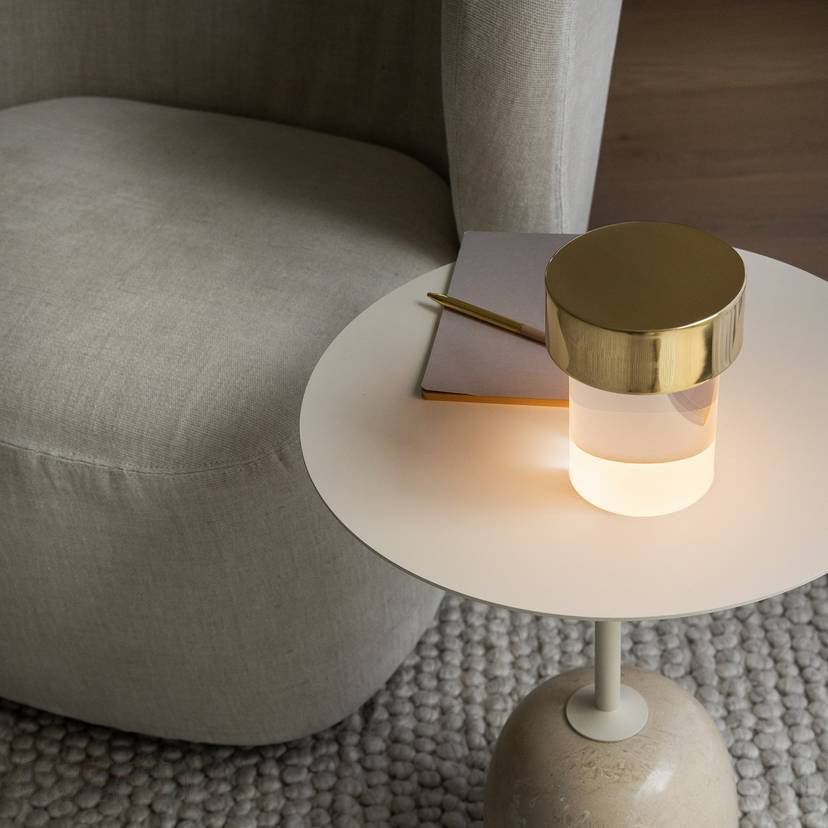 Cordless Crystal Tumbler Lamp