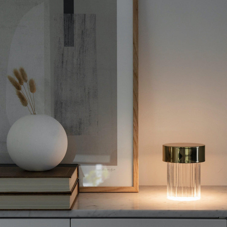 Cordless Crystal Tumbler Lamp