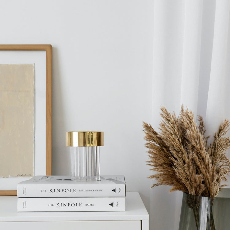 Cordless Crystal Tumbler Lamp
