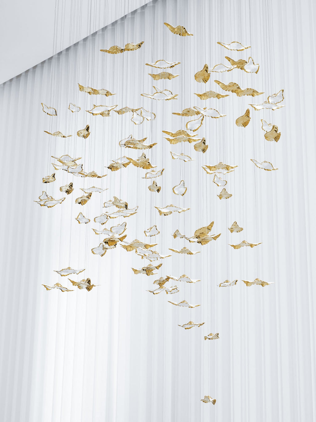 Leaf Twisted Sculptural Customize Chandelier