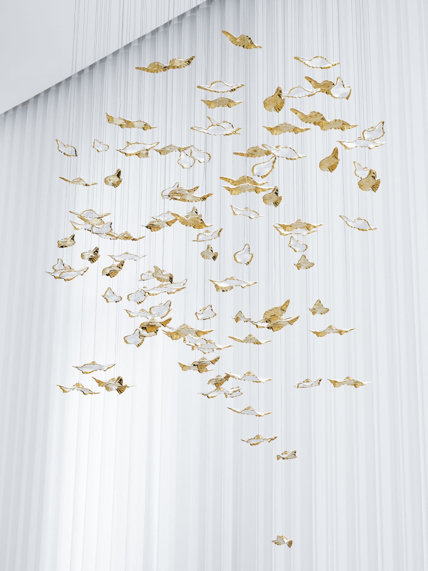 Leaf Twisted Sculptural Customize Chandelier