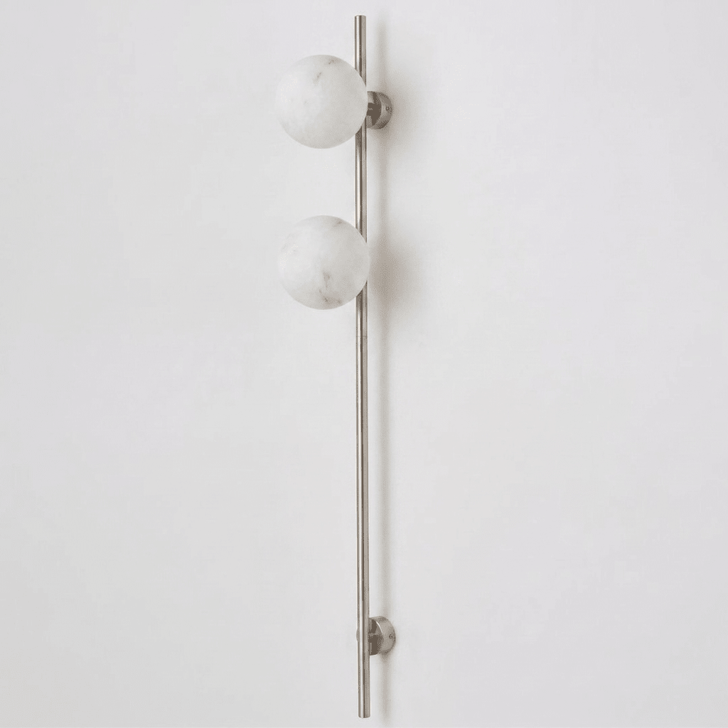 Liora Alabaster Double Globe Wall Sconce