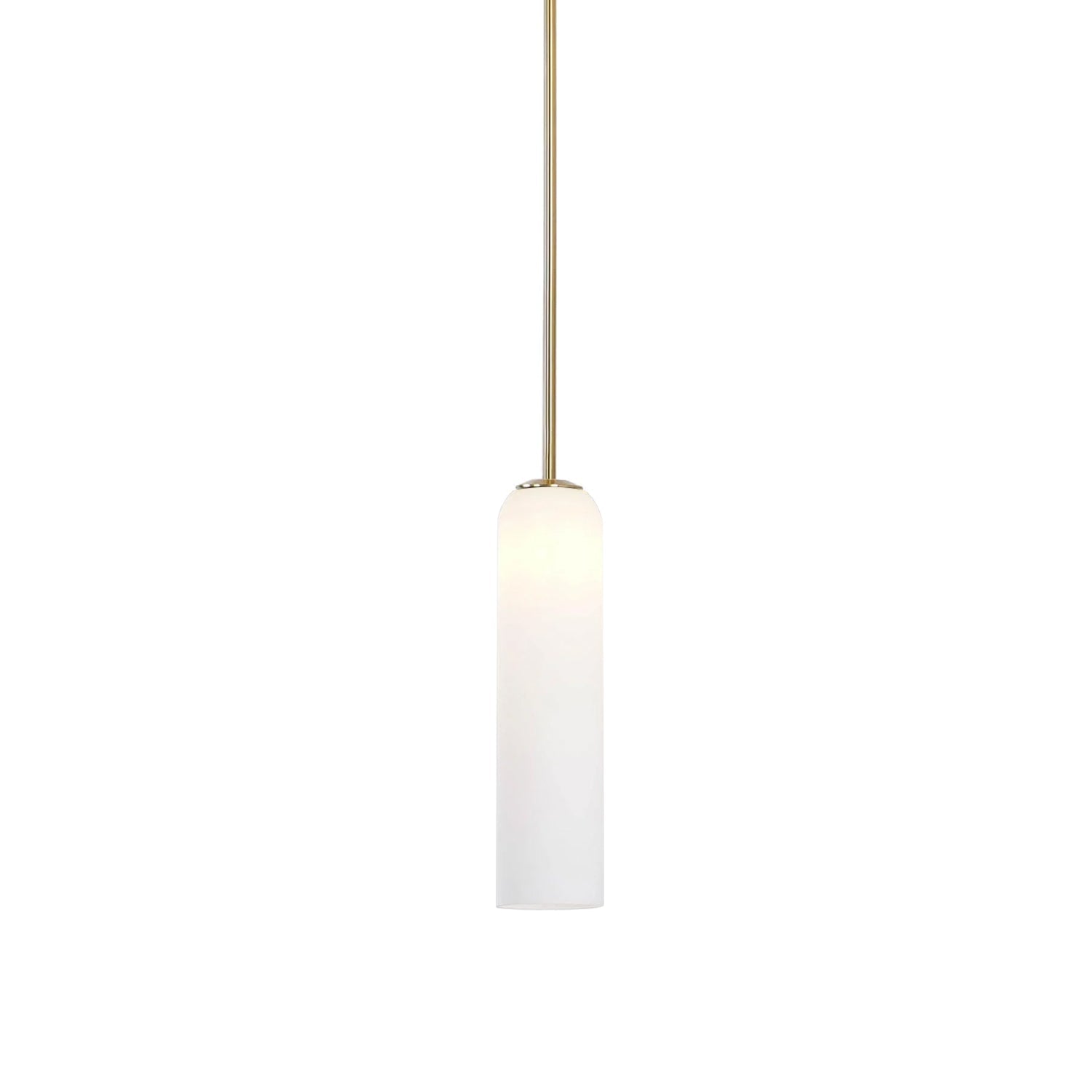 Long Tube Glass Pendant Light