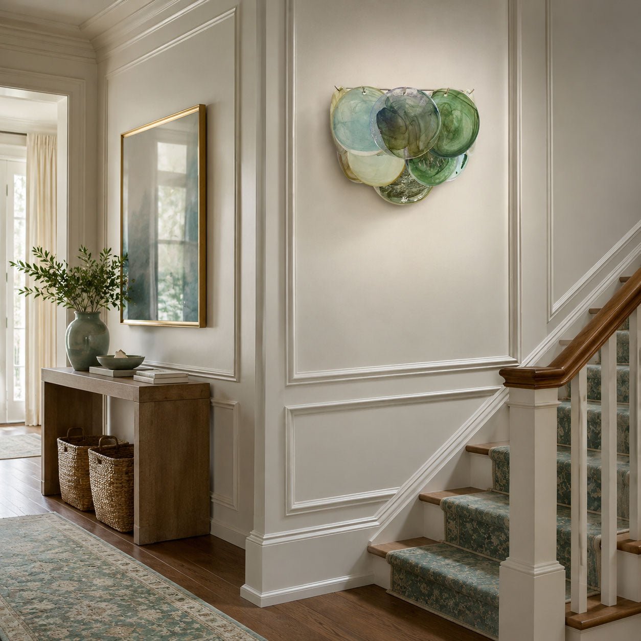 Lunaria Disc Glass Wall Lamp