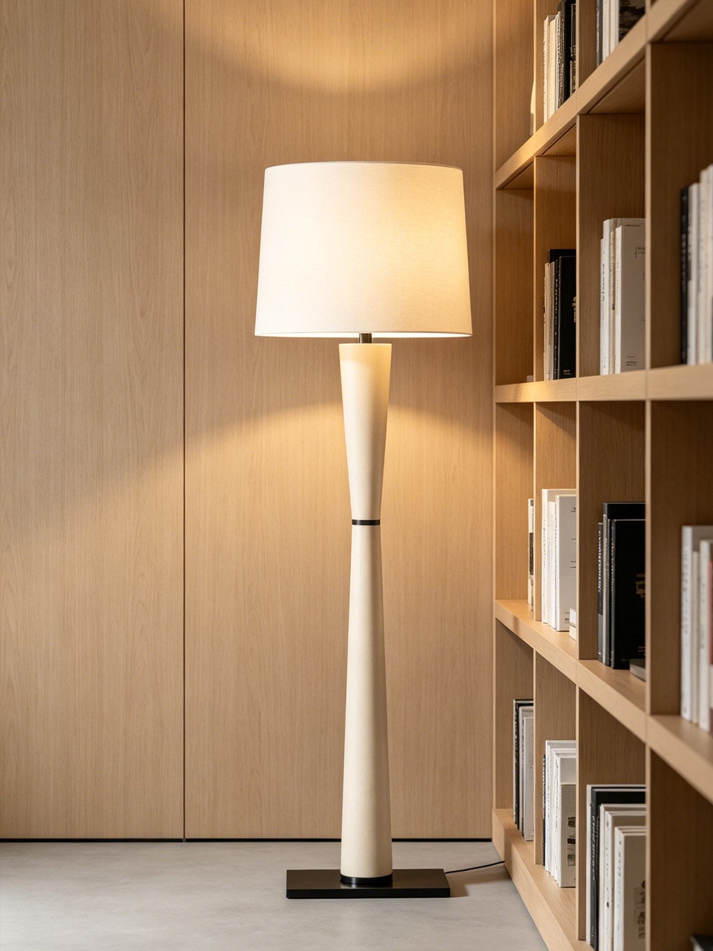 Luxe Leather Floor Lamp