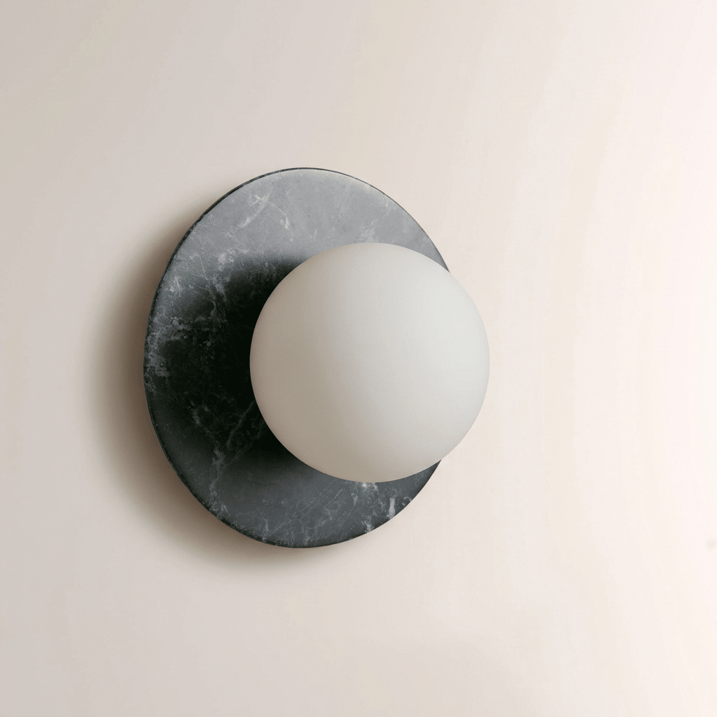 Marble Disc Wall Sconce