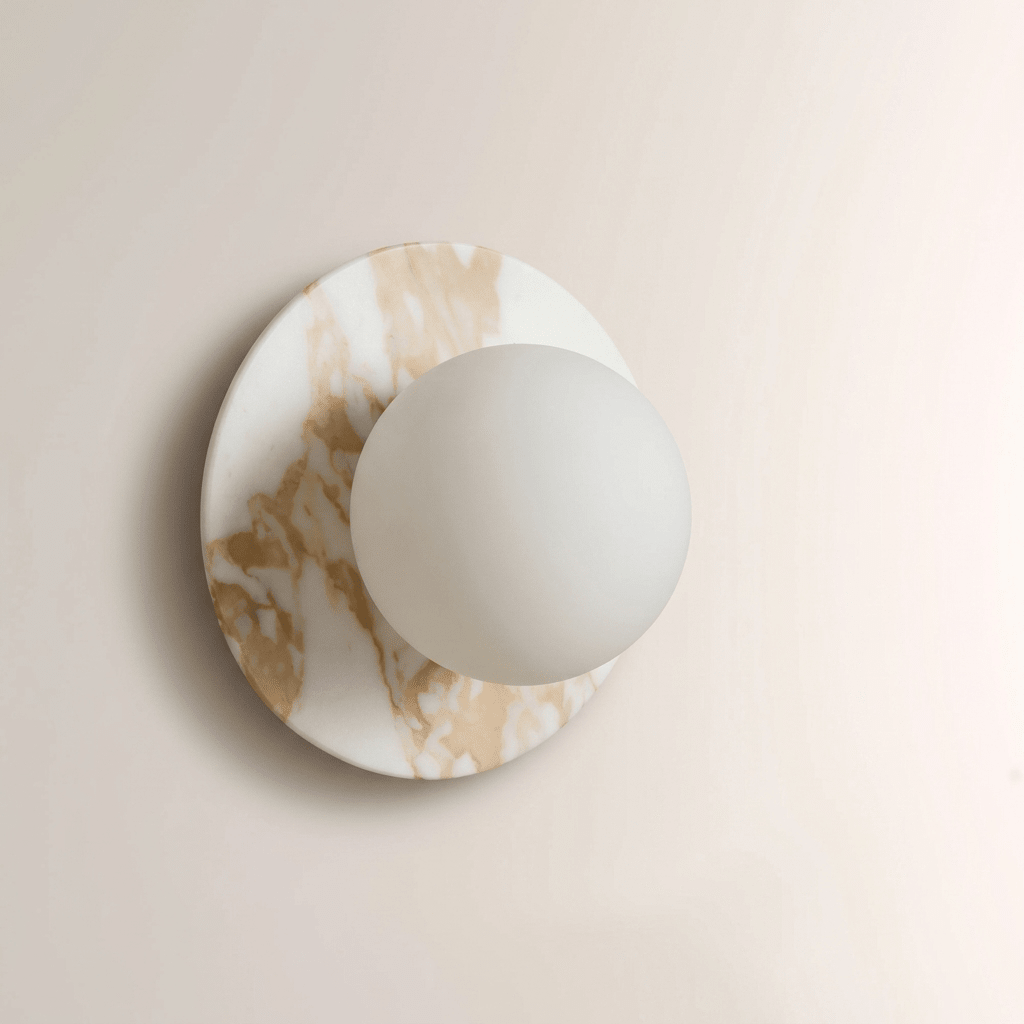 Marble Disc Wall Sconce