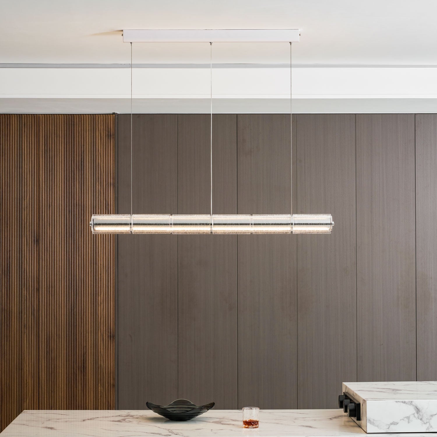 Mcdade Segmented Glass Chandelier