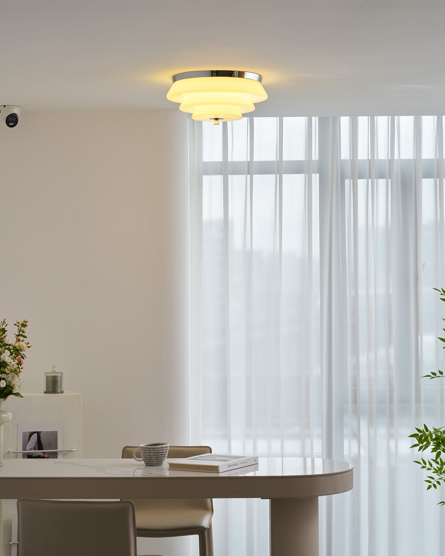 Tiered Glass  Ceiling Light