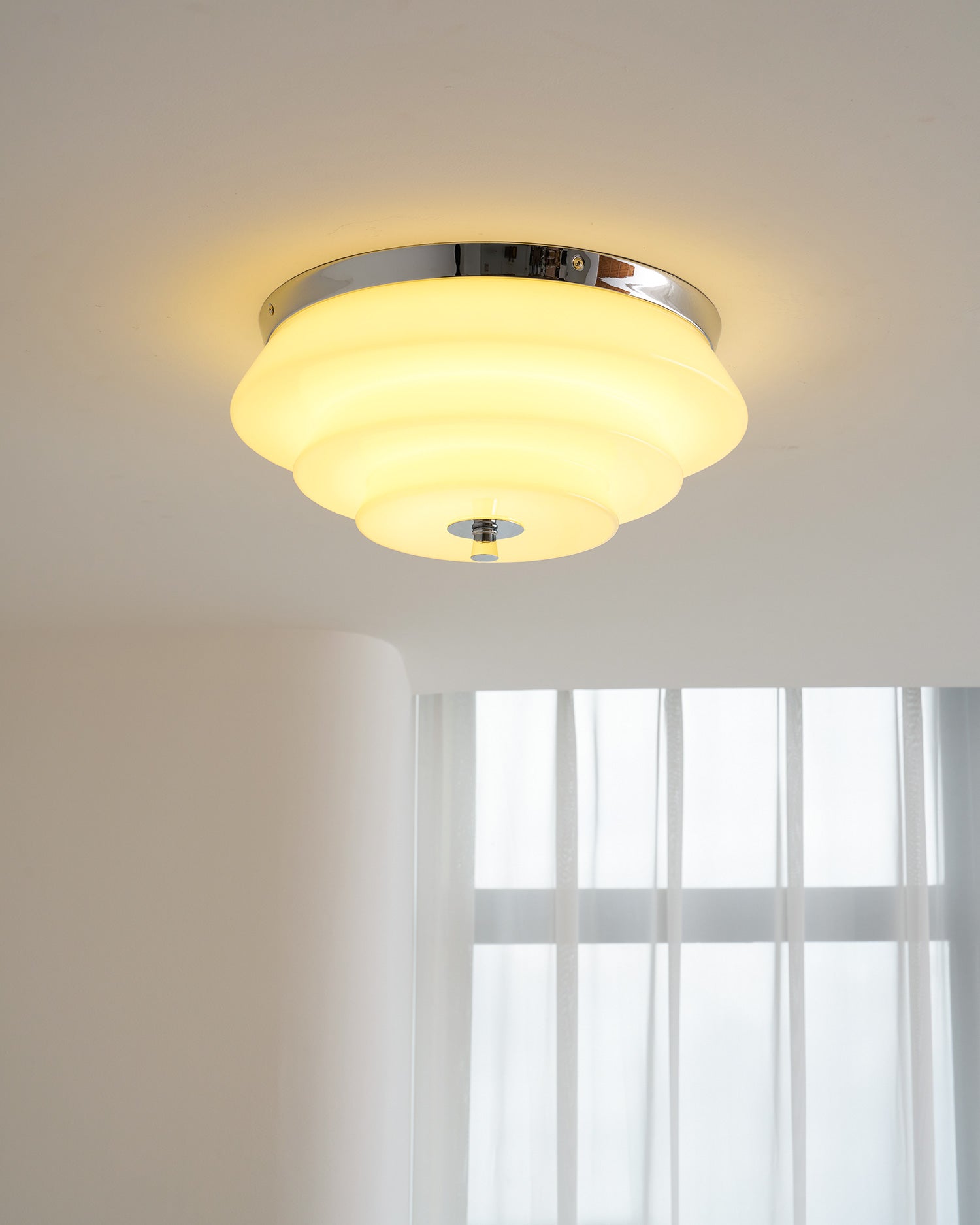 Tiered Glass  Ceiling Light