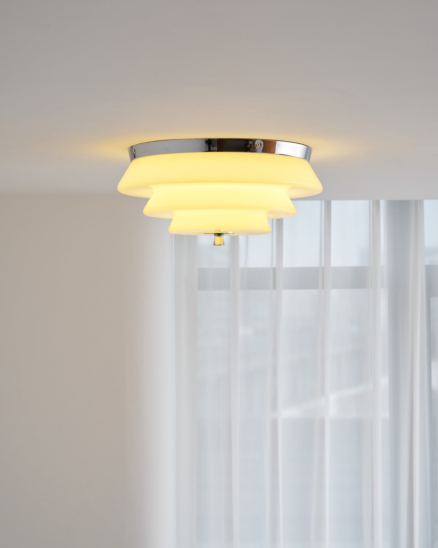 Tiered Glass  Ceiling Light
