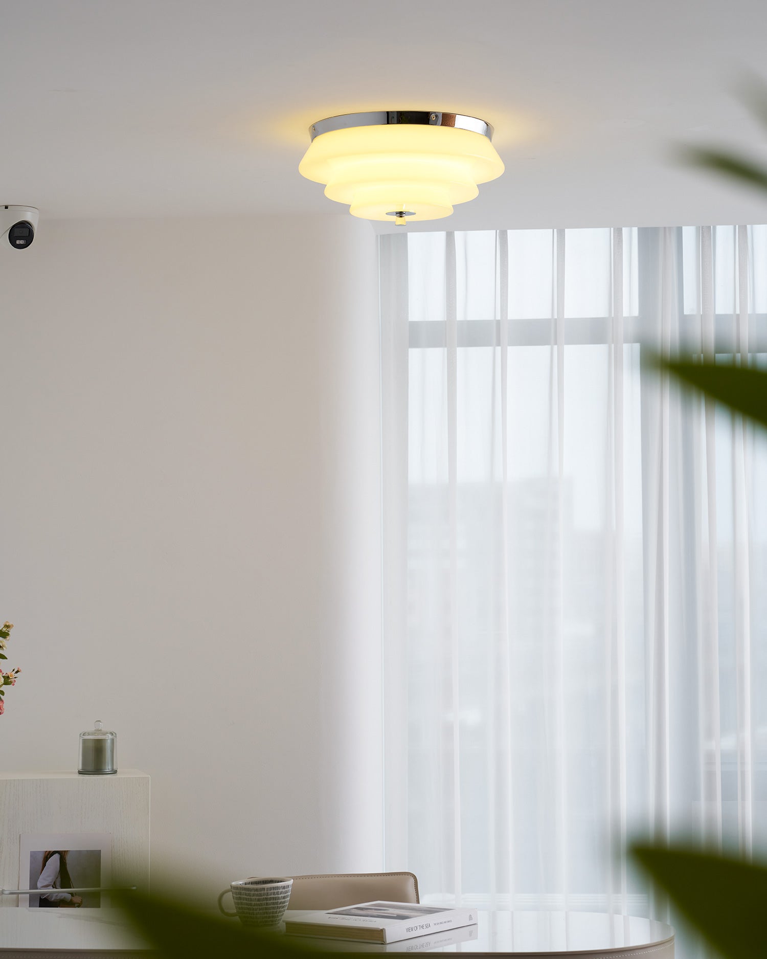 Tiered Glass  Ceiling Light