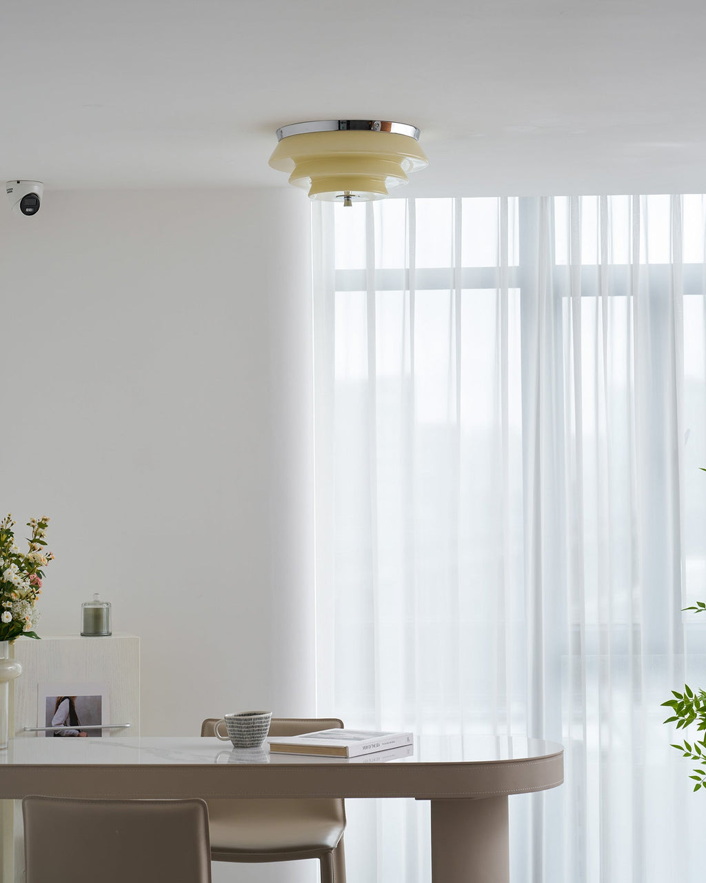 Tiered Glass  Ceiling Light