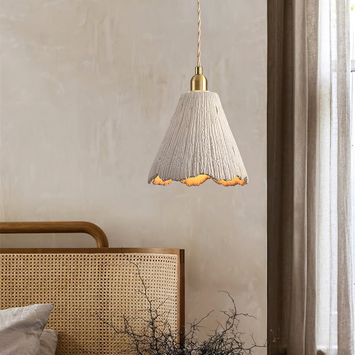Microcement Swag Pendant Lamp