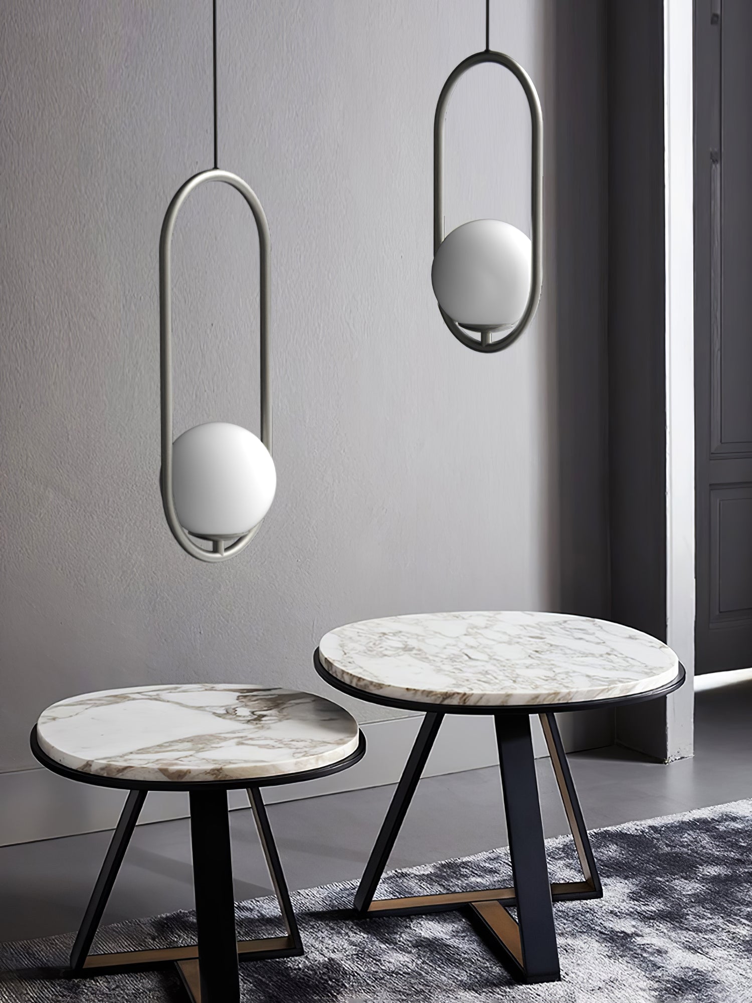 Loop Brass Pendant Light