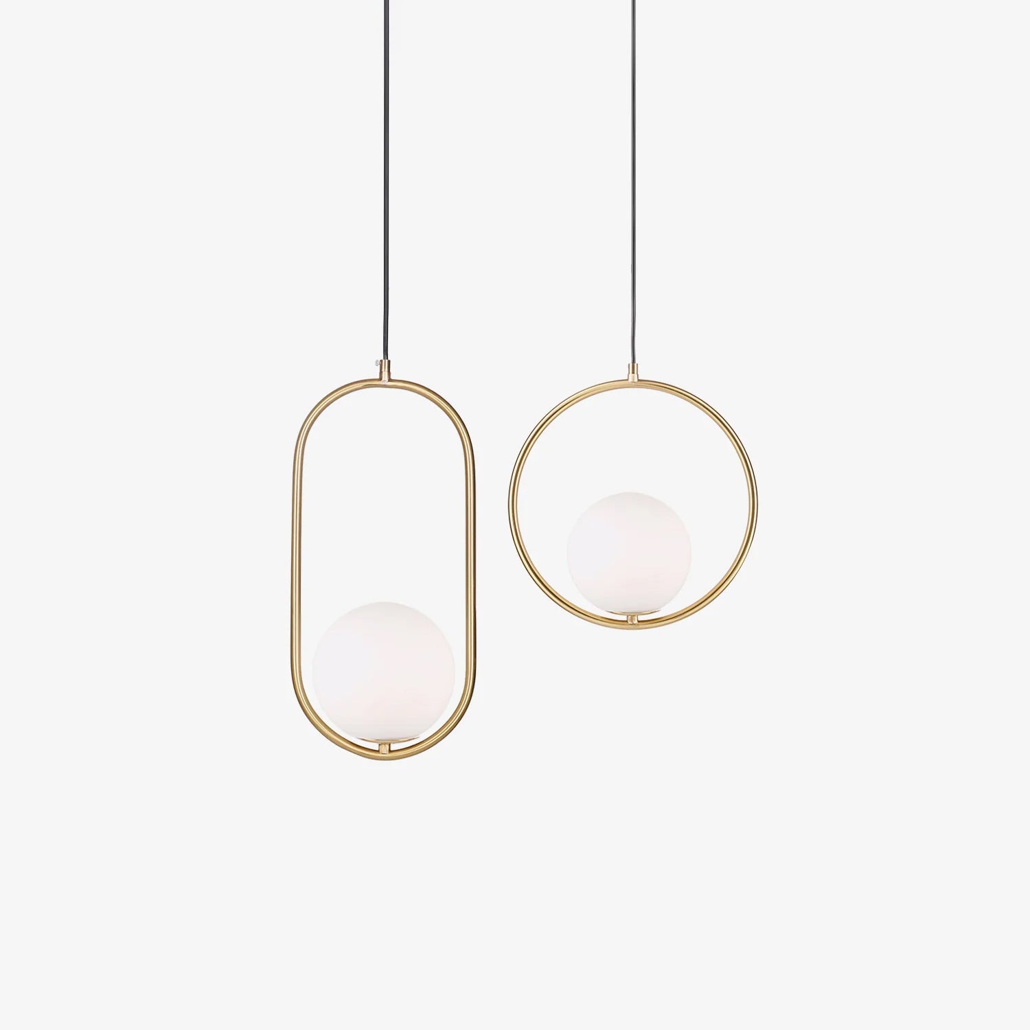 Loop Brass Pendant Light