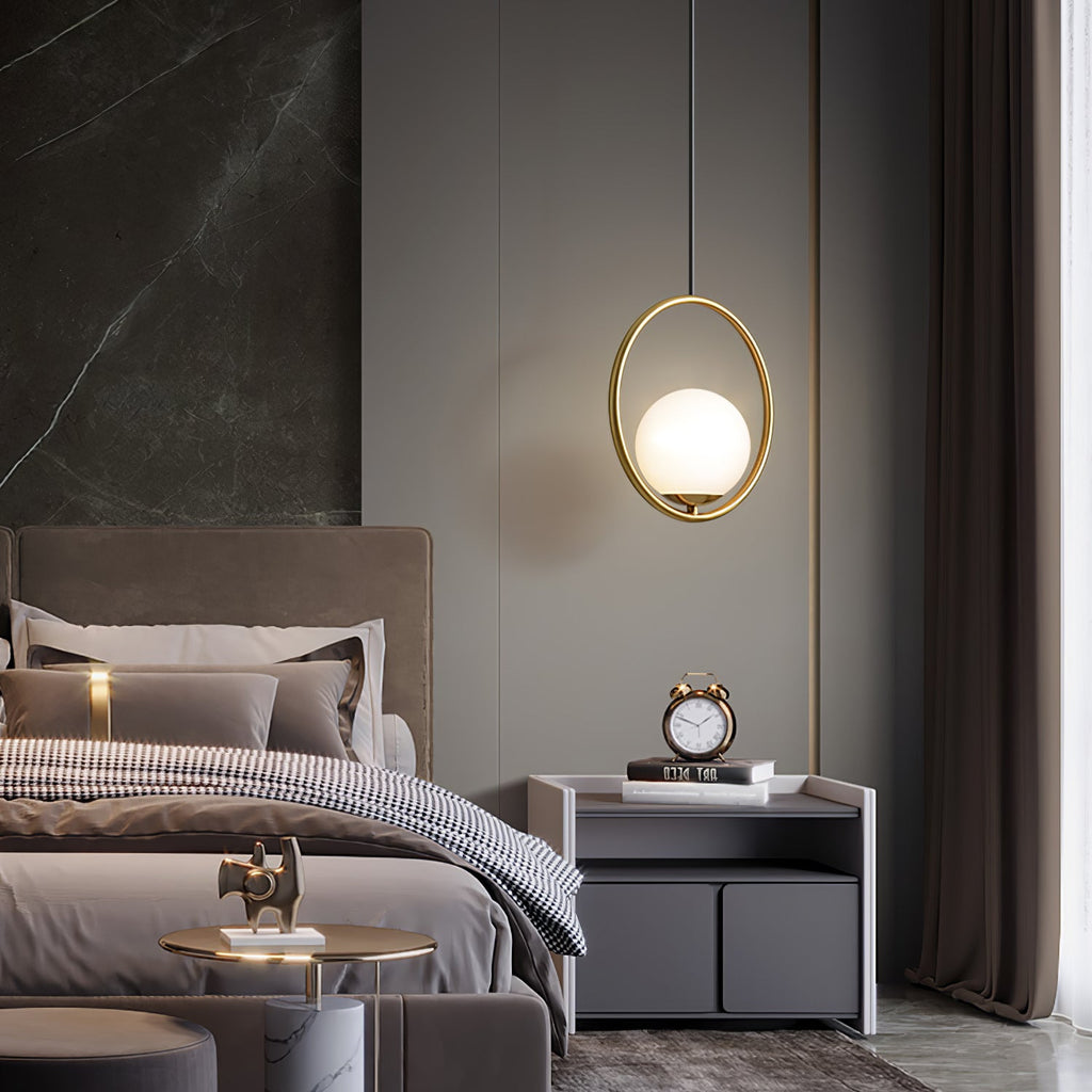 Loop Brass Pendant Light