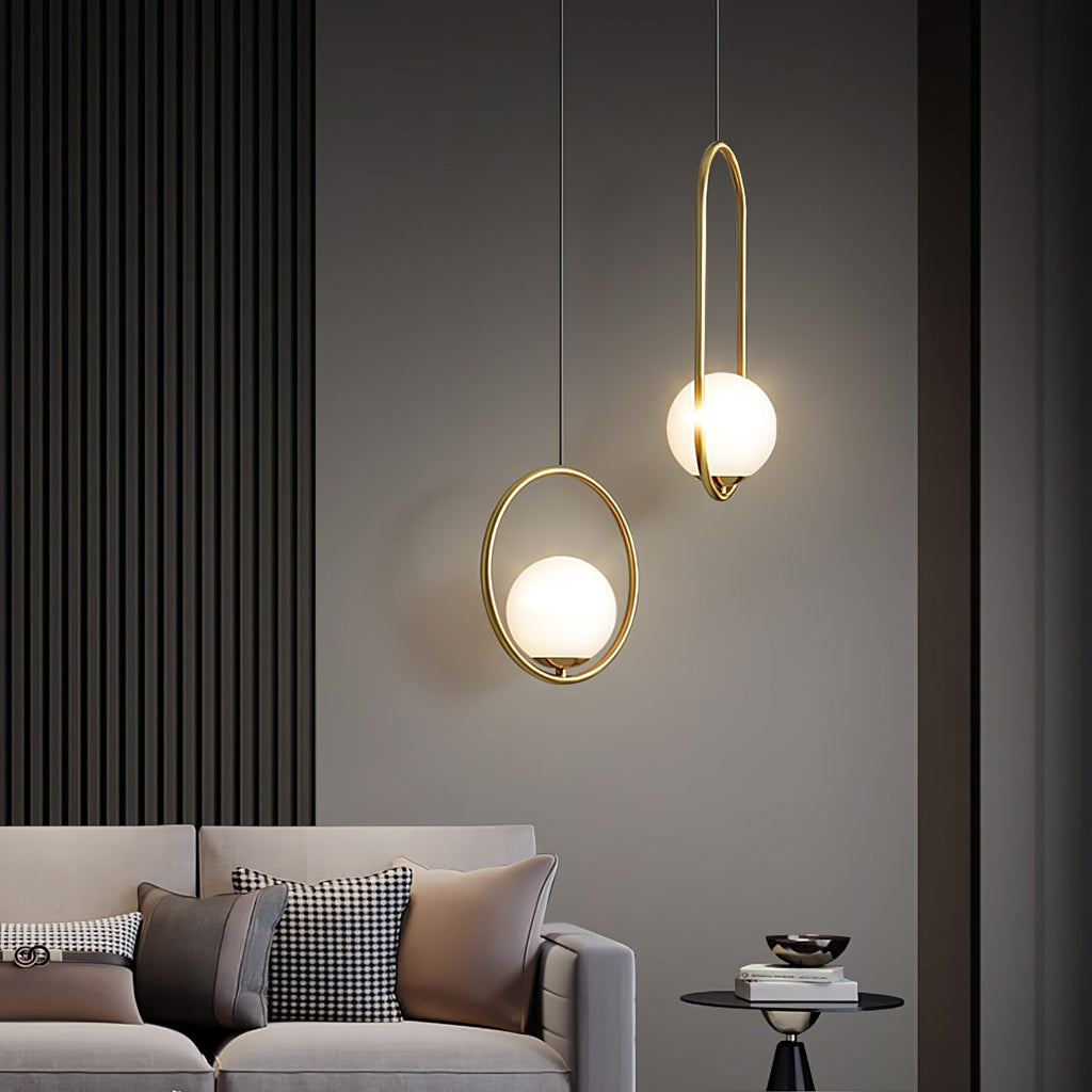 Loop Brass Pendant Light