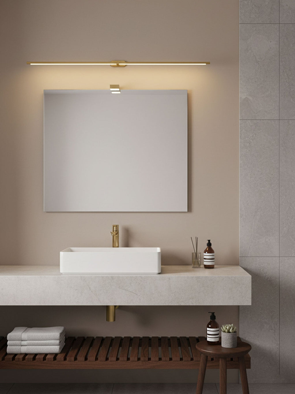 Minimalist Linear Rechargeable Wall Lamp