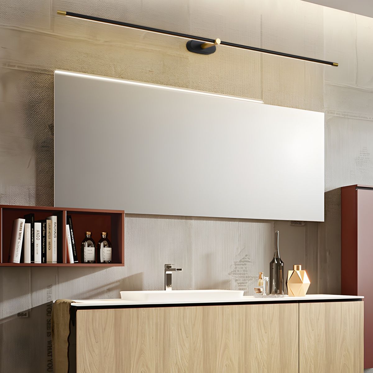 Minimalist Linear Rechargeable Wall Lamp