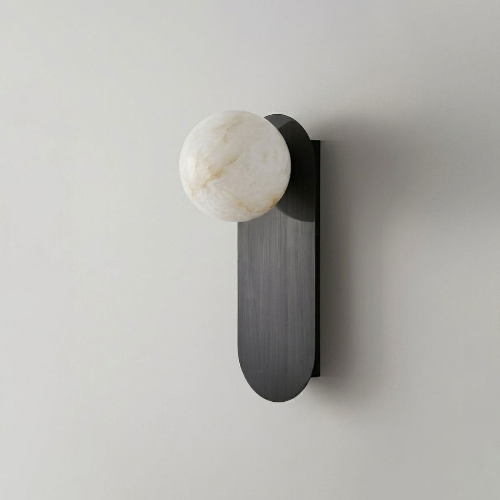Mira Alabaster Globe Wall Sconce