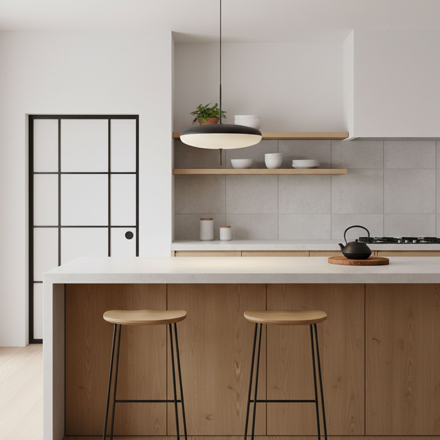 Opal Disc Suspension Lamp