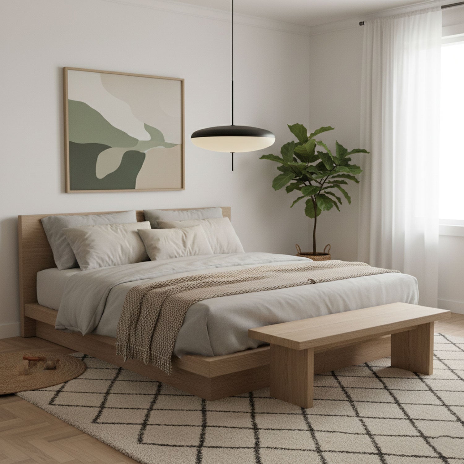 Opal Disc Suspension Lamp