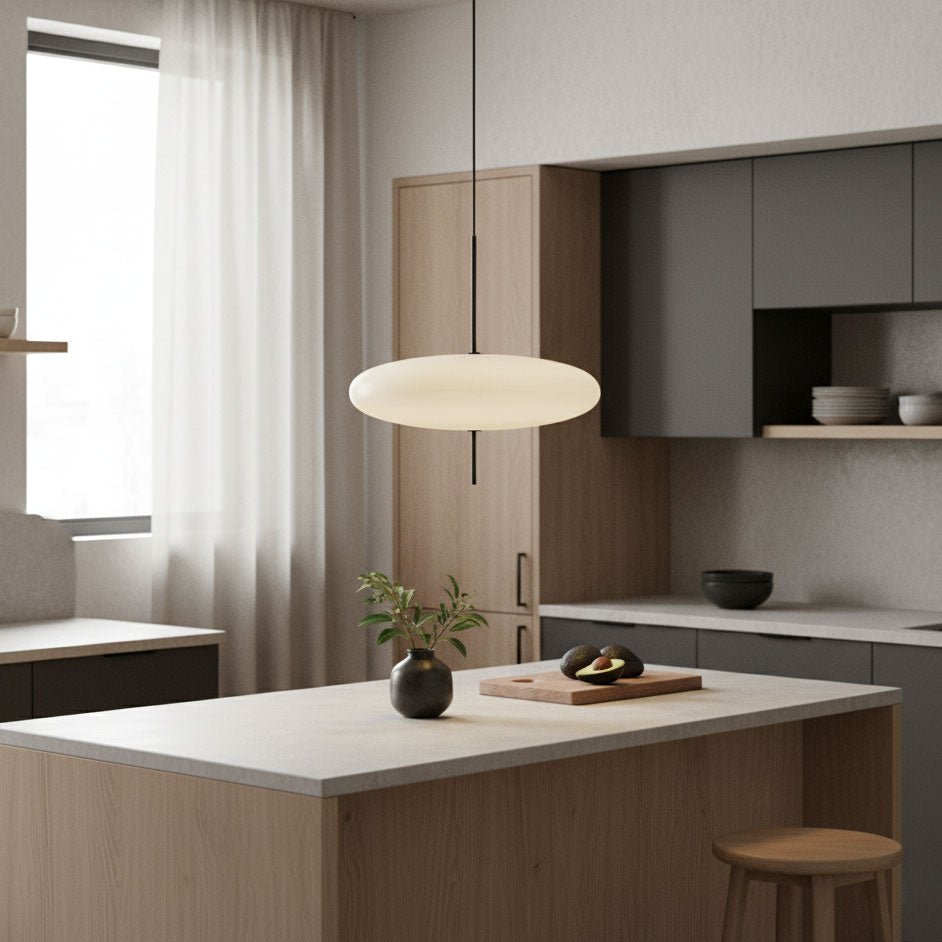 Opal Disc Suspension Lamp