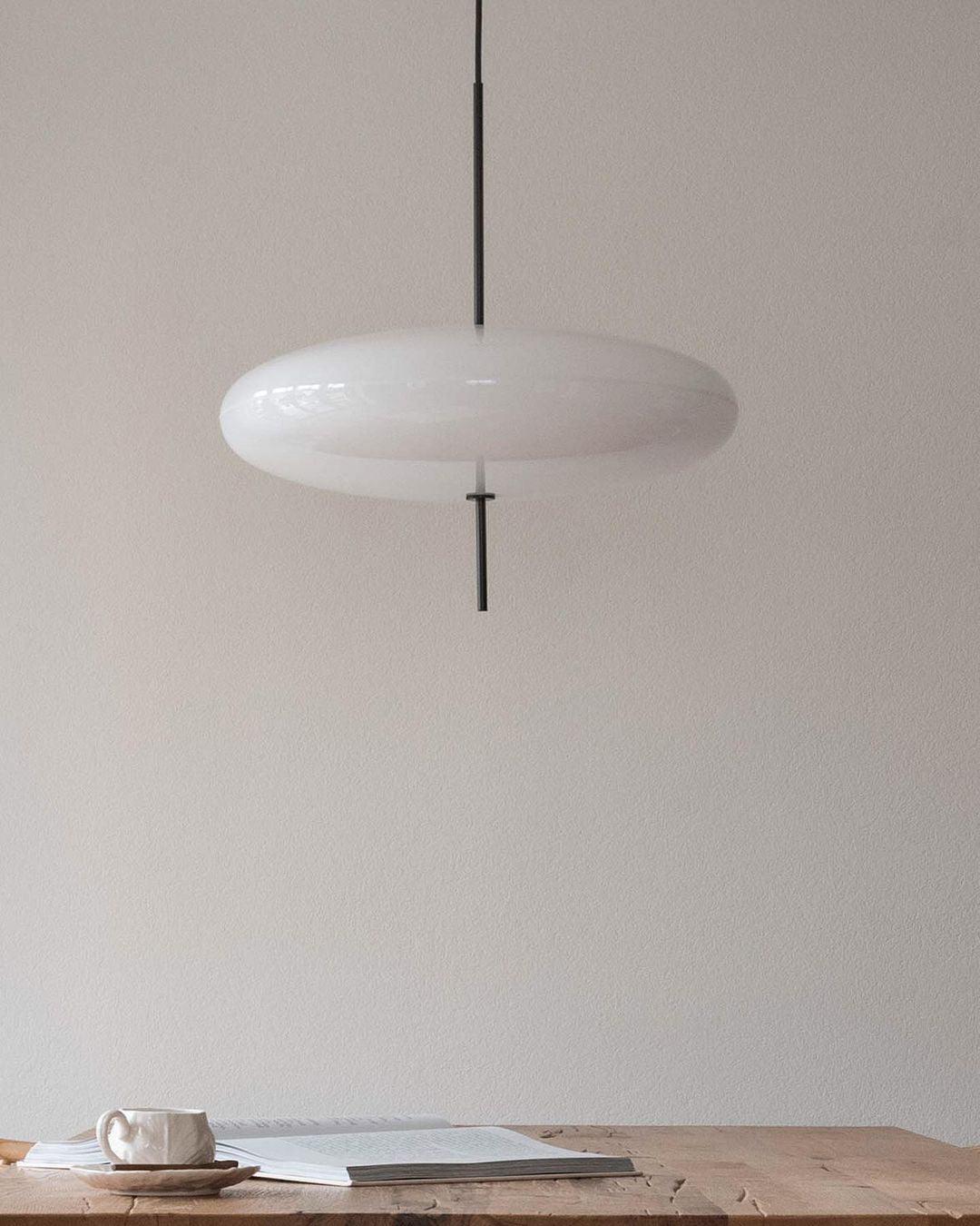 Opal Disc Suspension Lamp