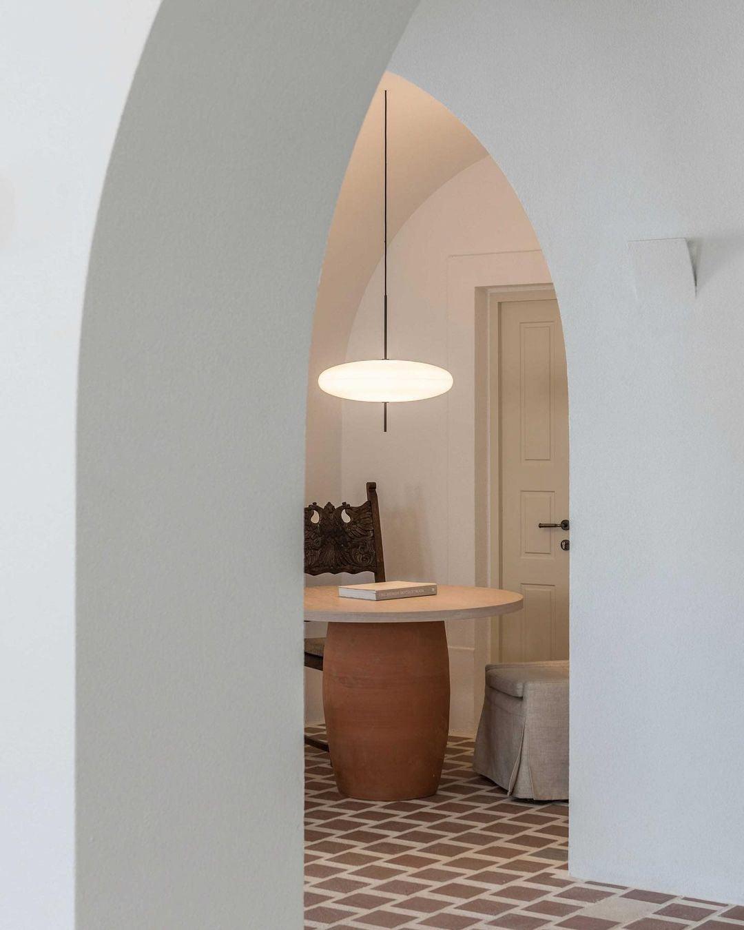 Opal Disc Suspension Lamp