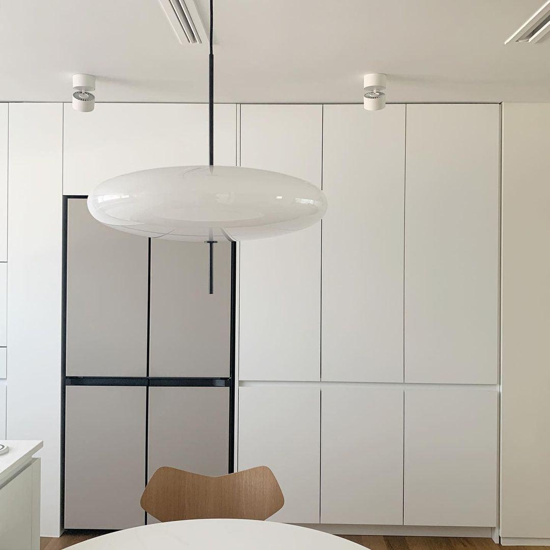 Opal Disc Suspension Lamp
