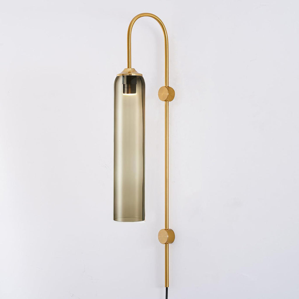 Modern Glass Plug-In Wall Lamp