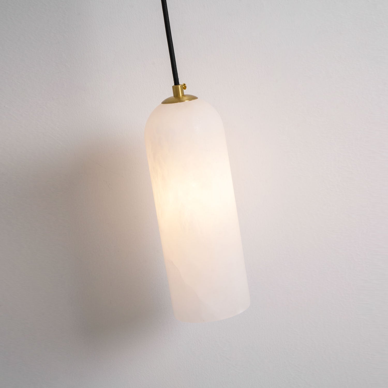Monty Alabaster Plug-in Wall Lamp
