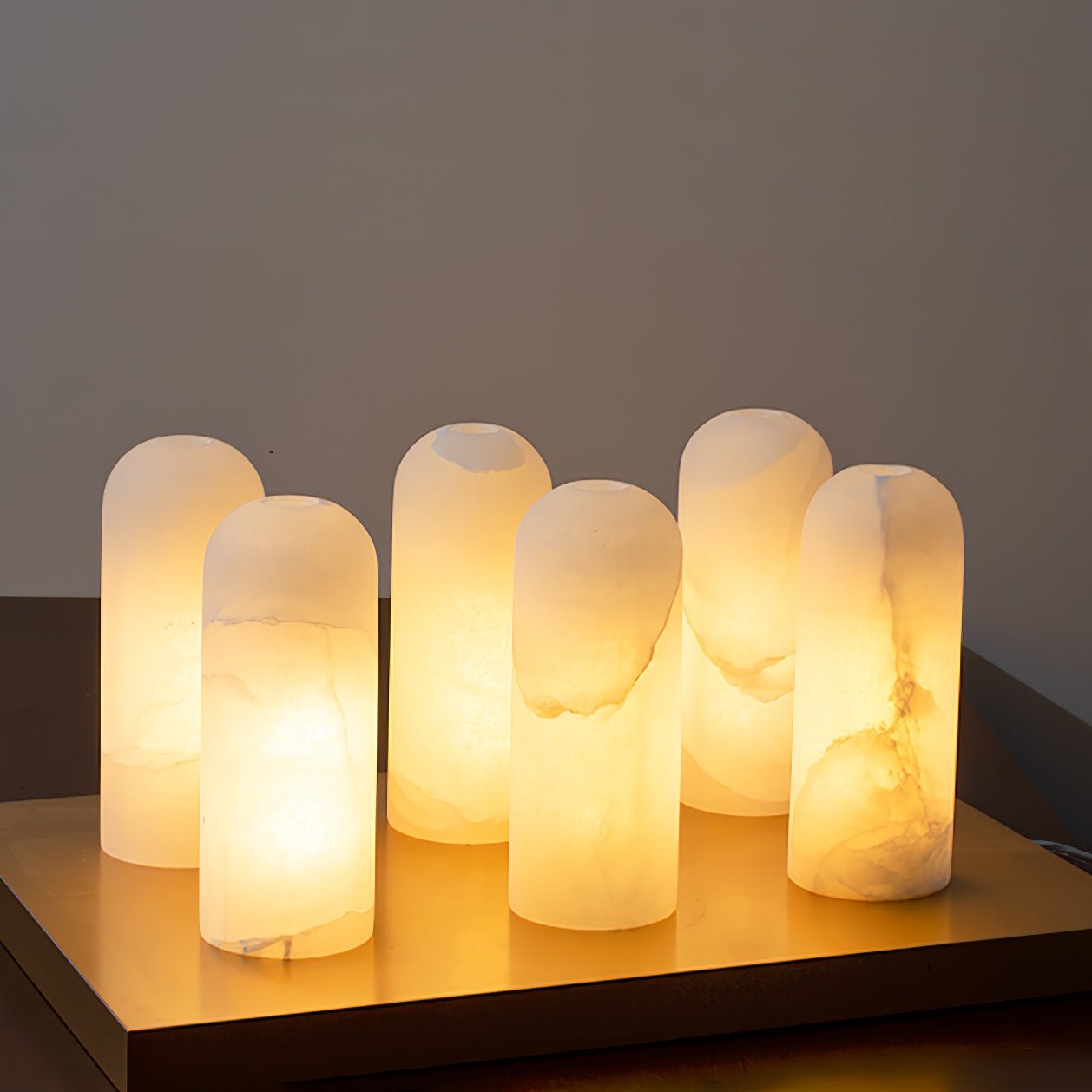 Monty Alabaster Plug-in Wall Lamp