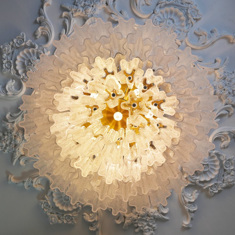 Tubes Pink Glass Ceiling Light