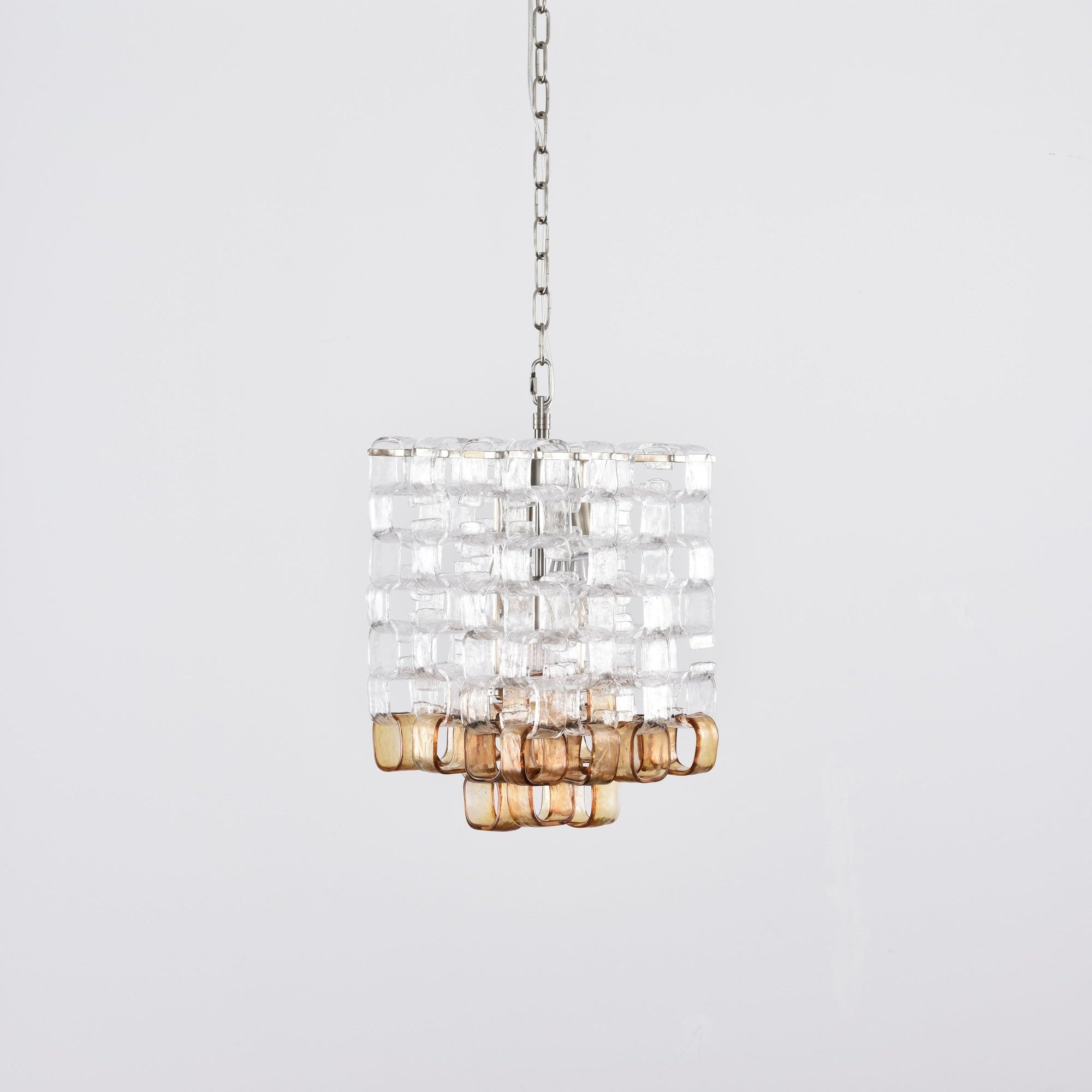 Glass Poliarte Interlocking Chandelier