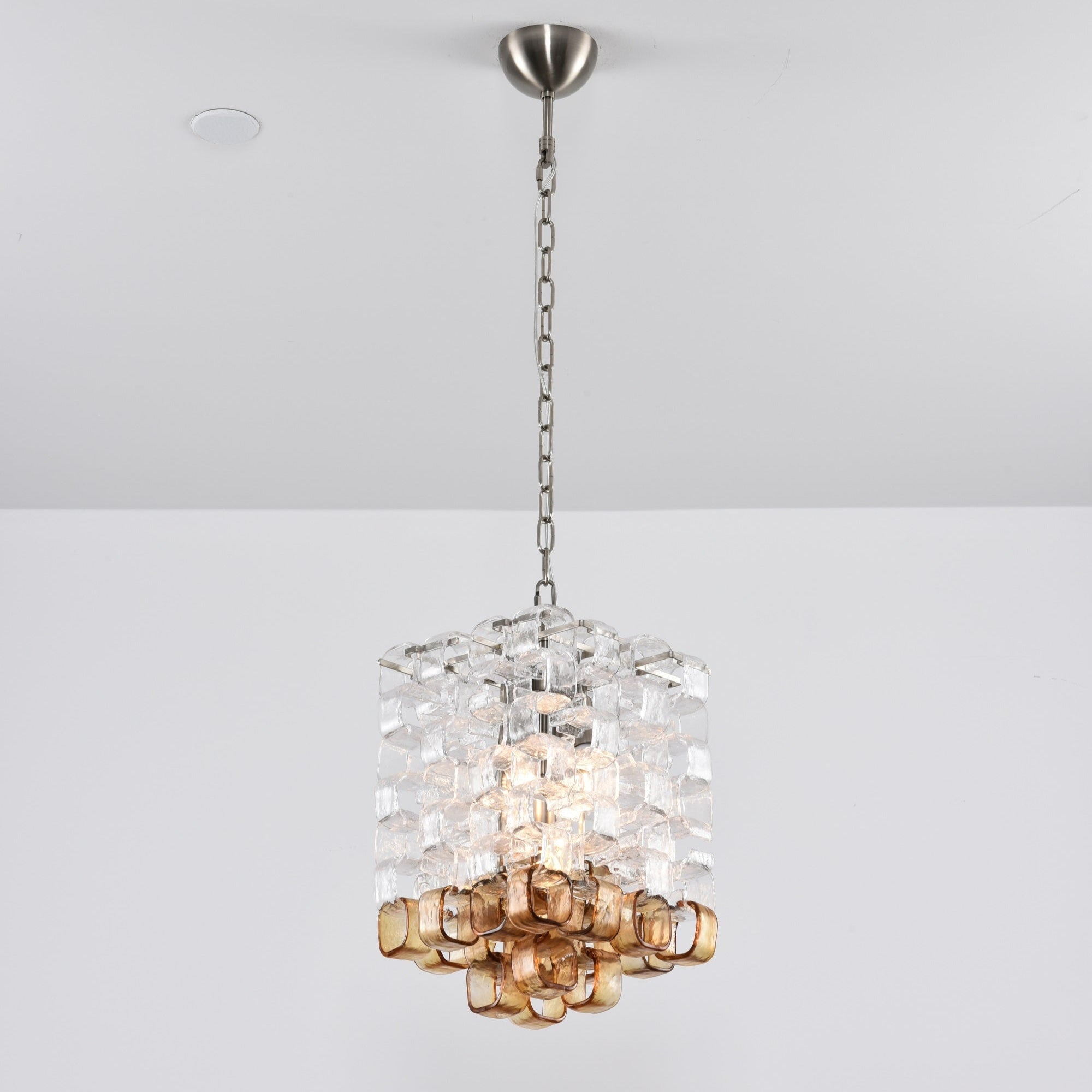 Glass Poliarte Interlocking Chandelier