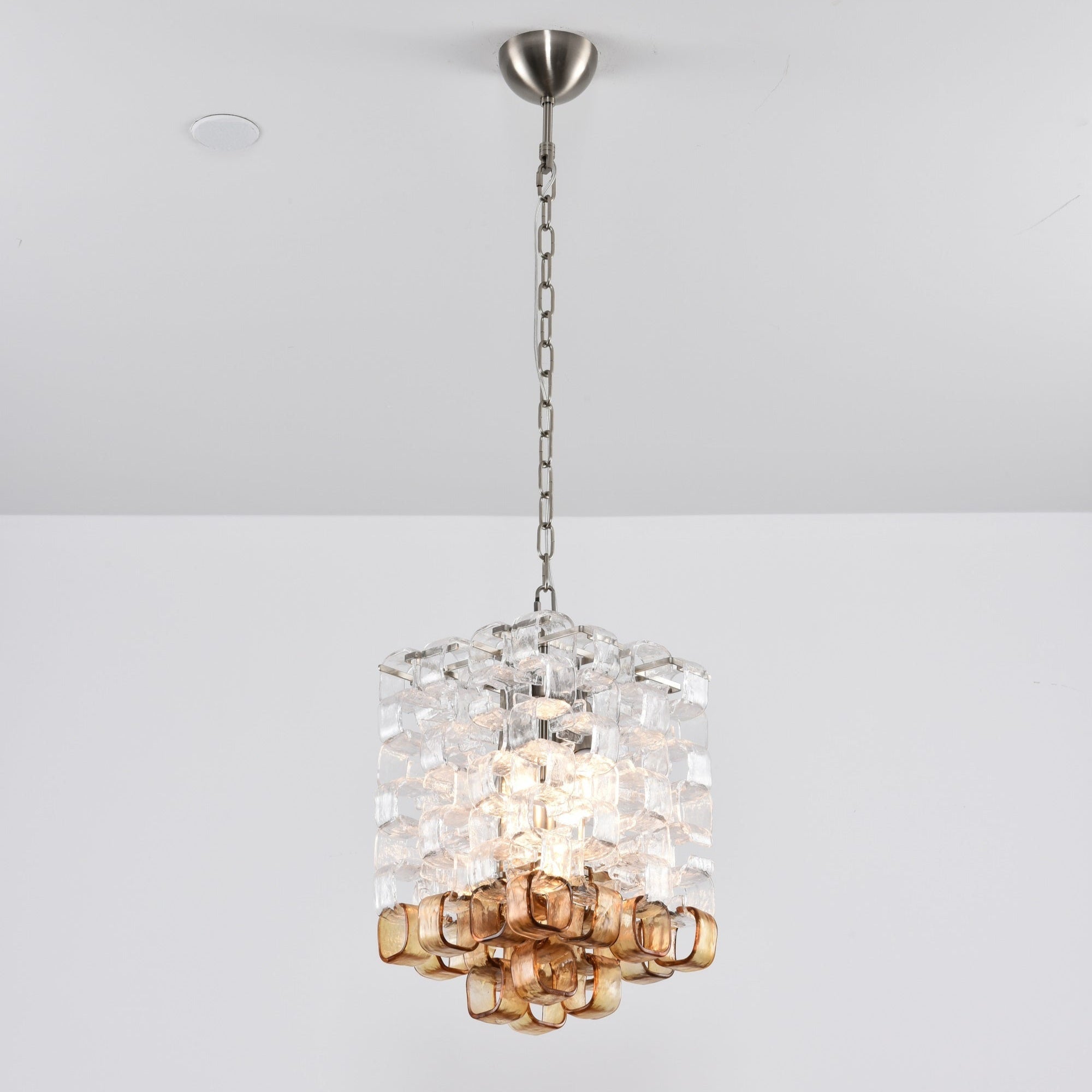 Glass Poliarte Interlocking Chandelier