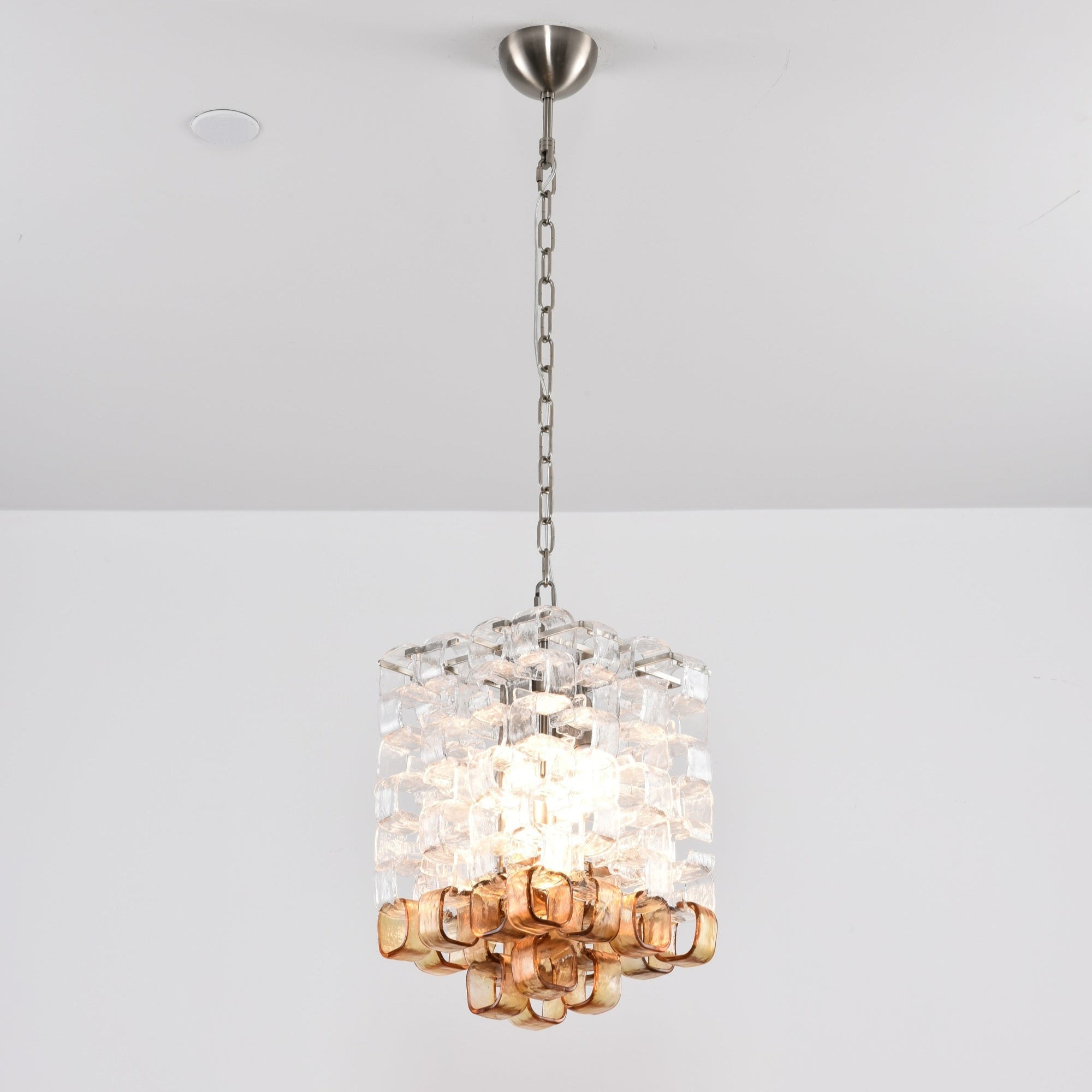 Glass Poliarte Interlocking Chandelier