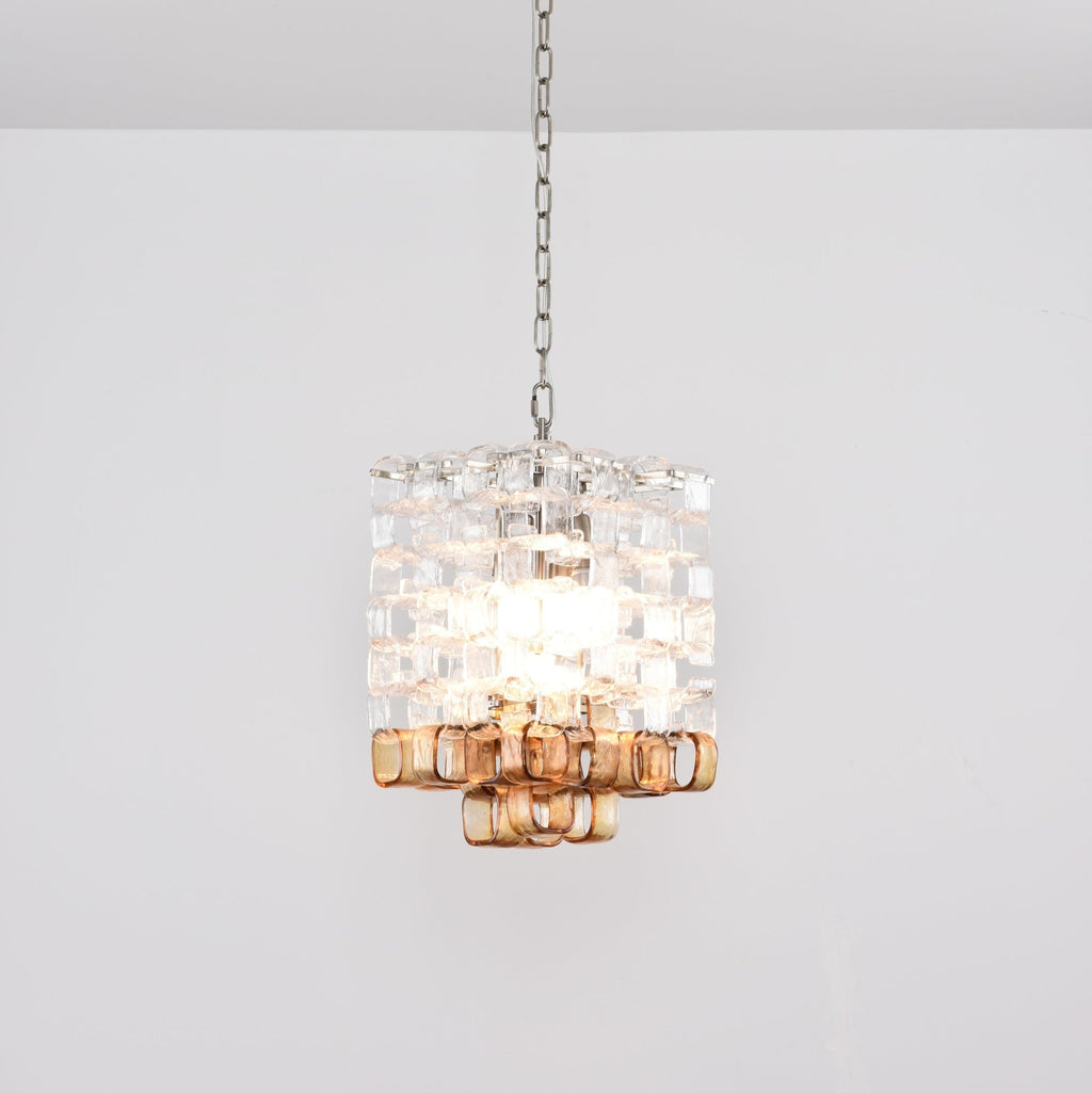 Glass Poliarte Interlocking Chandelier