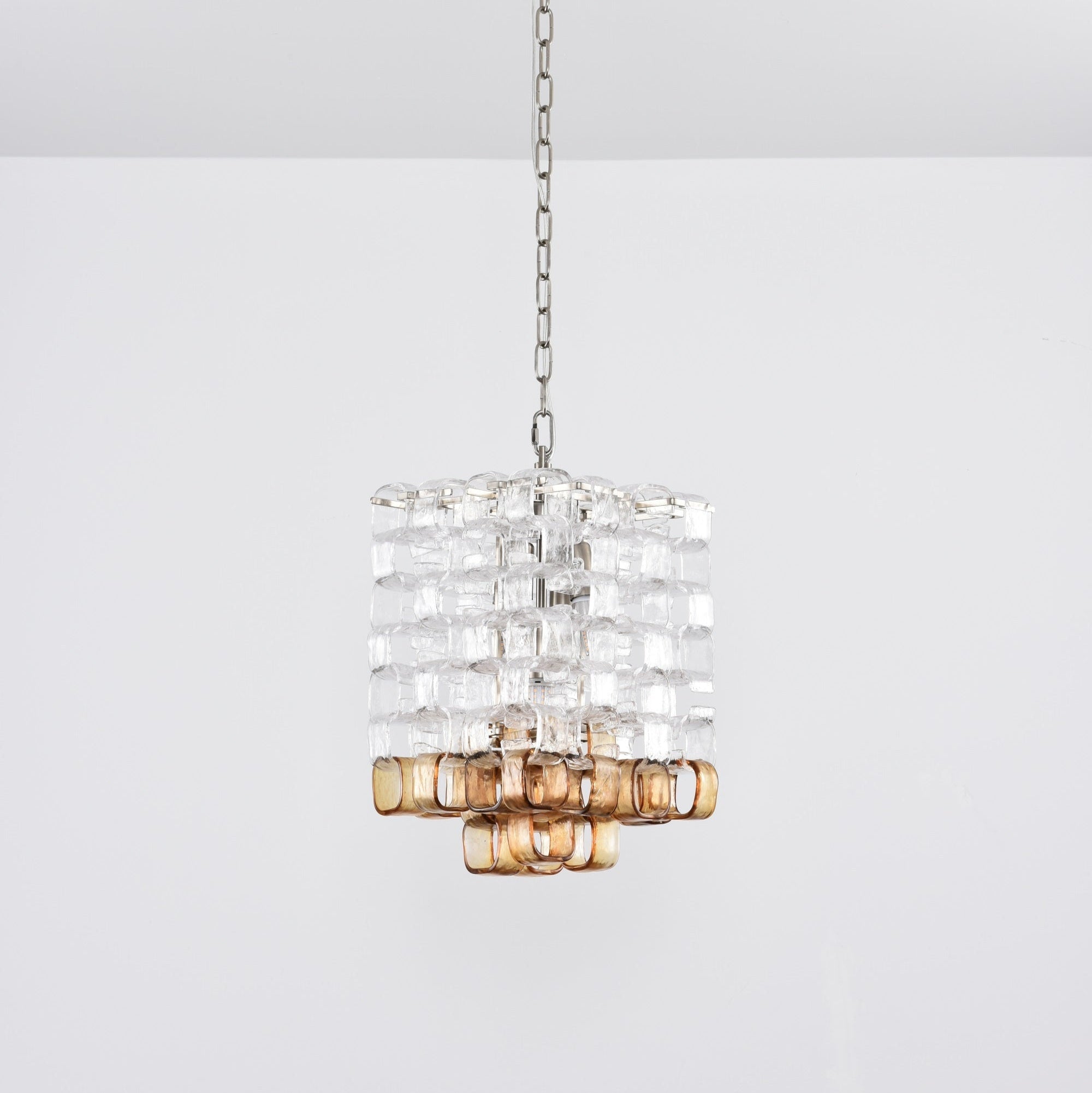 Glass Poliarte Interlocking Chandelier