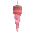 Spiral Prism Glass Chandelier